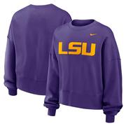 LSU Nike Women's Essential Fleece Crew